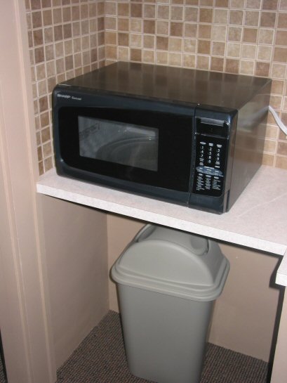 Beauty School Dorm Microwave